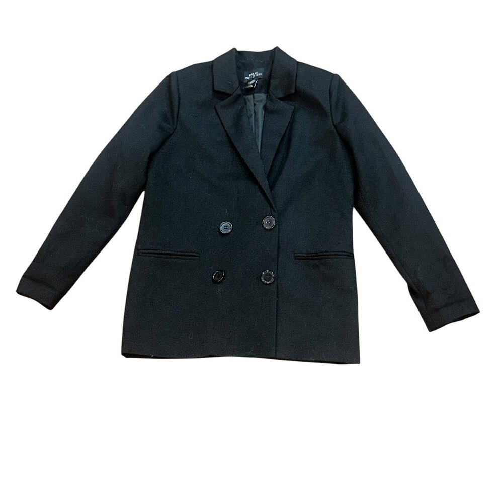 Urban Outfitters Black Two‎ Button Blazer XS Work Office Winter Business Casual